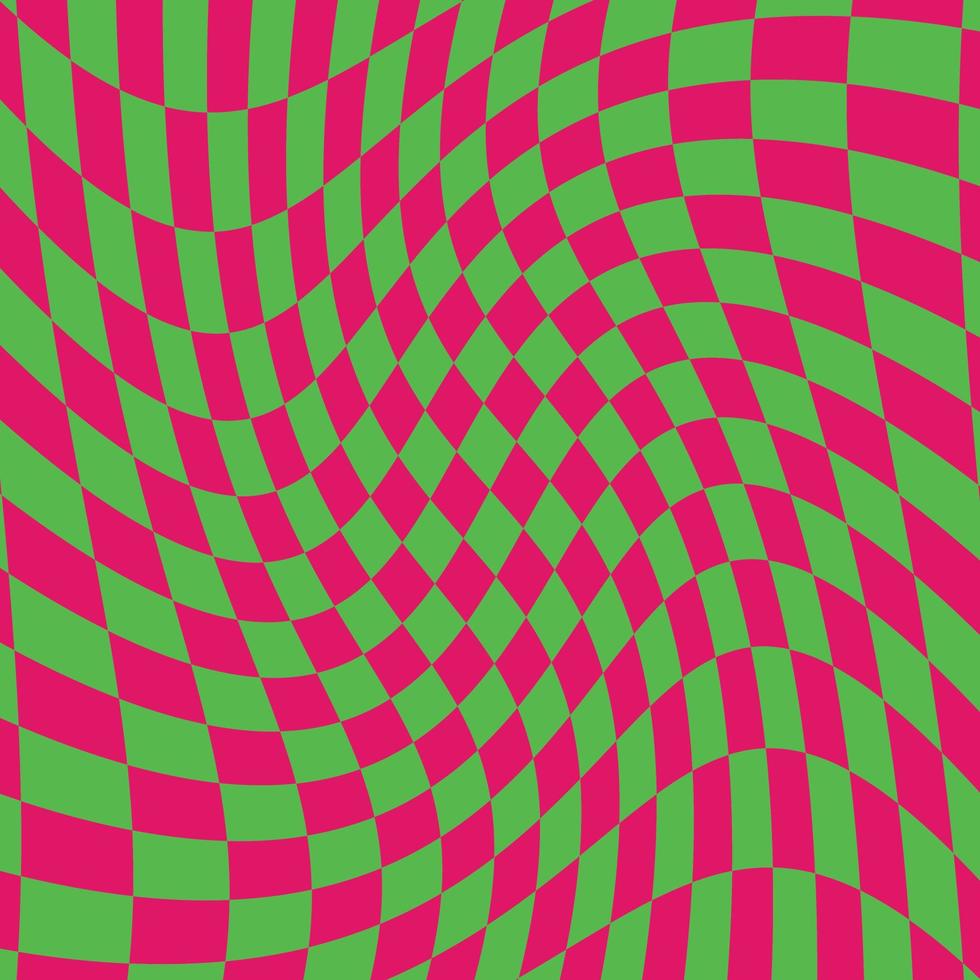 psychedelic geometric pattern with squares vector