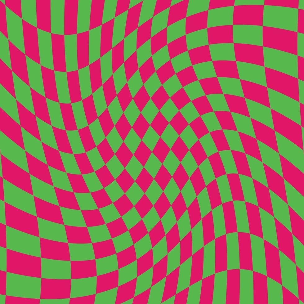 psychedelic geometric pattern with squares vector