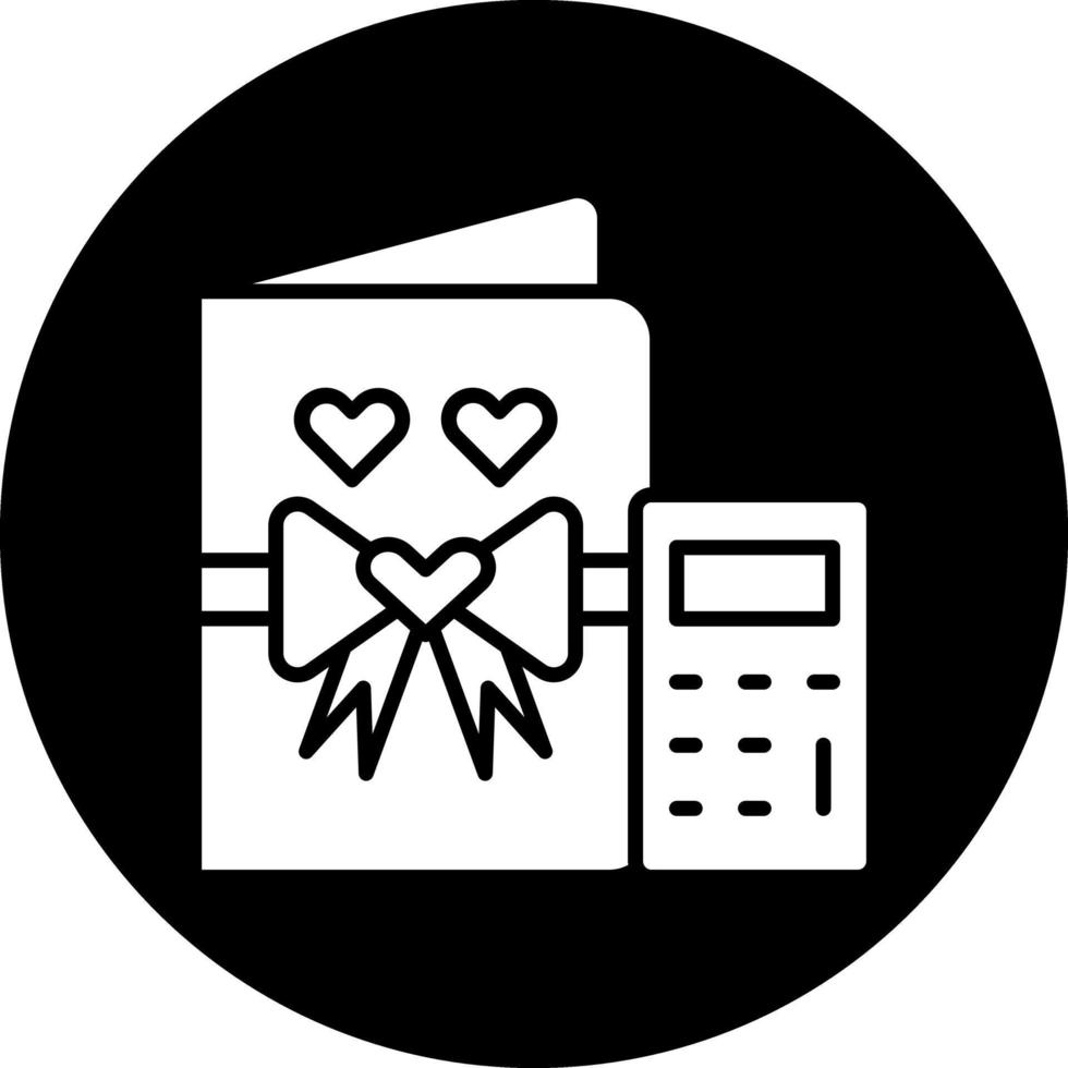 diseño de icono de vector de costo de boda