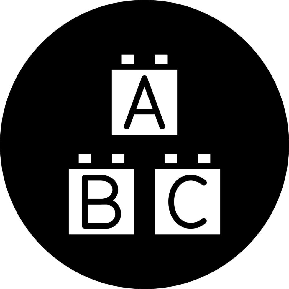 diseño de icono de vector de bloques