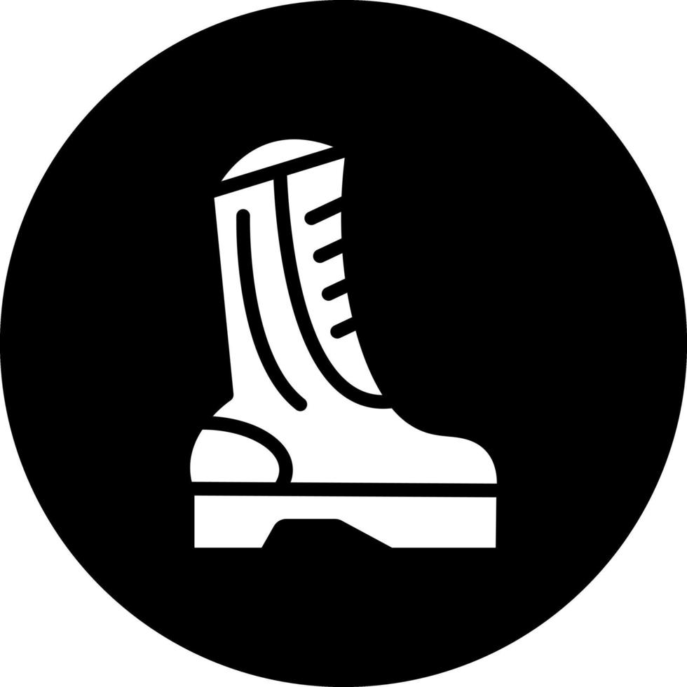 Army Boots Vector Icon Design