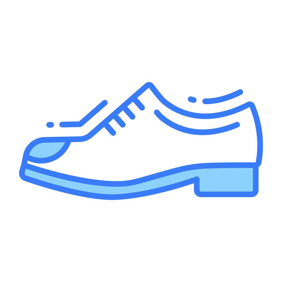 Leather shoes vector design in trendy style, premium icon