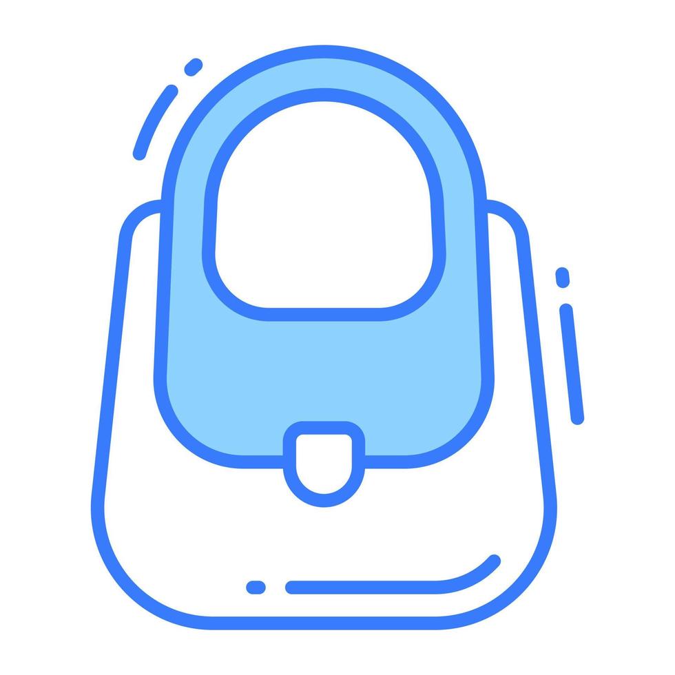 bien diseño icono de señoras bolsa, mujer bolso vector