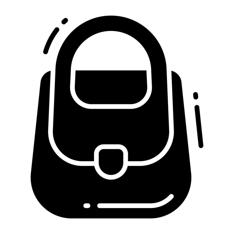 bien diseño icono de señoras bolsa, mujer bolso vector