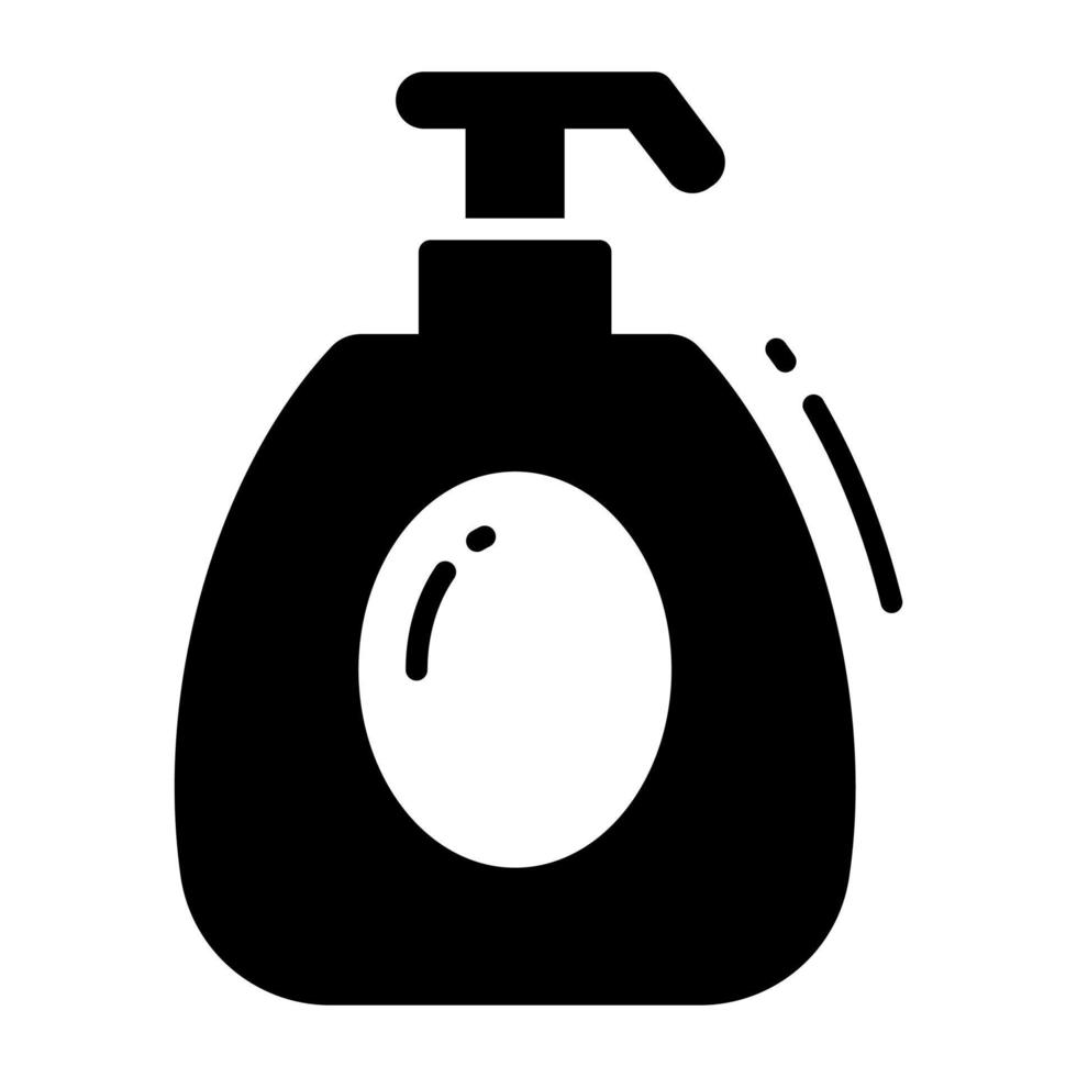 Liquid soap dispenser vector icon, modern and trendy style