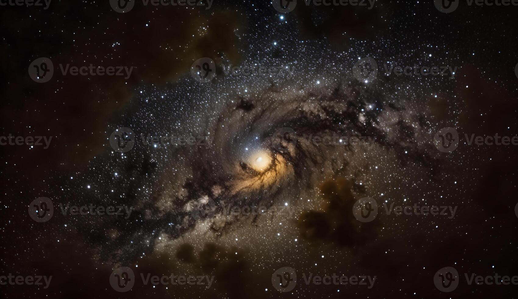 View of the Milky Way Galaxy in the Universe . photo