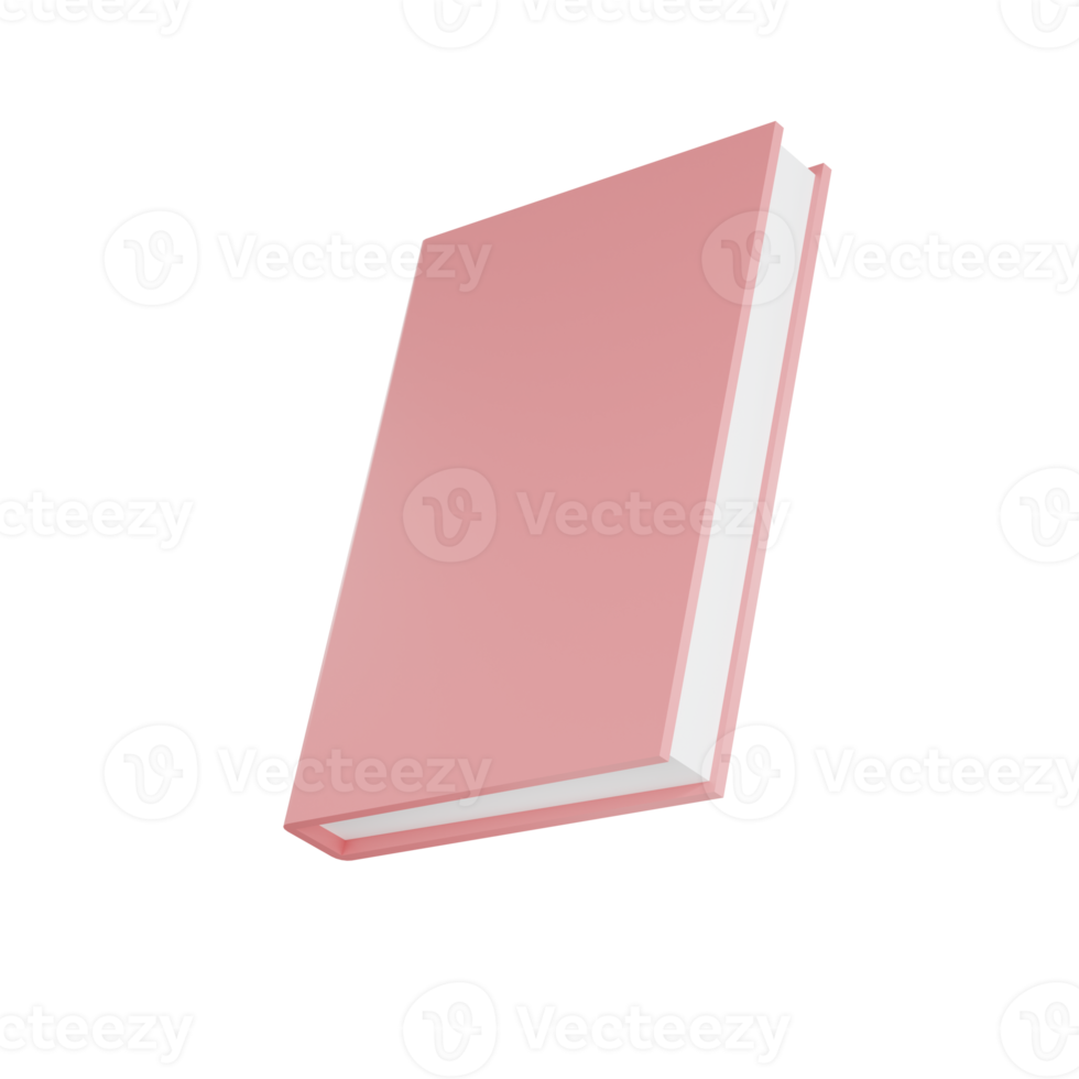 3d Stack of colorful books. 3D Books icon for web design isolated png
