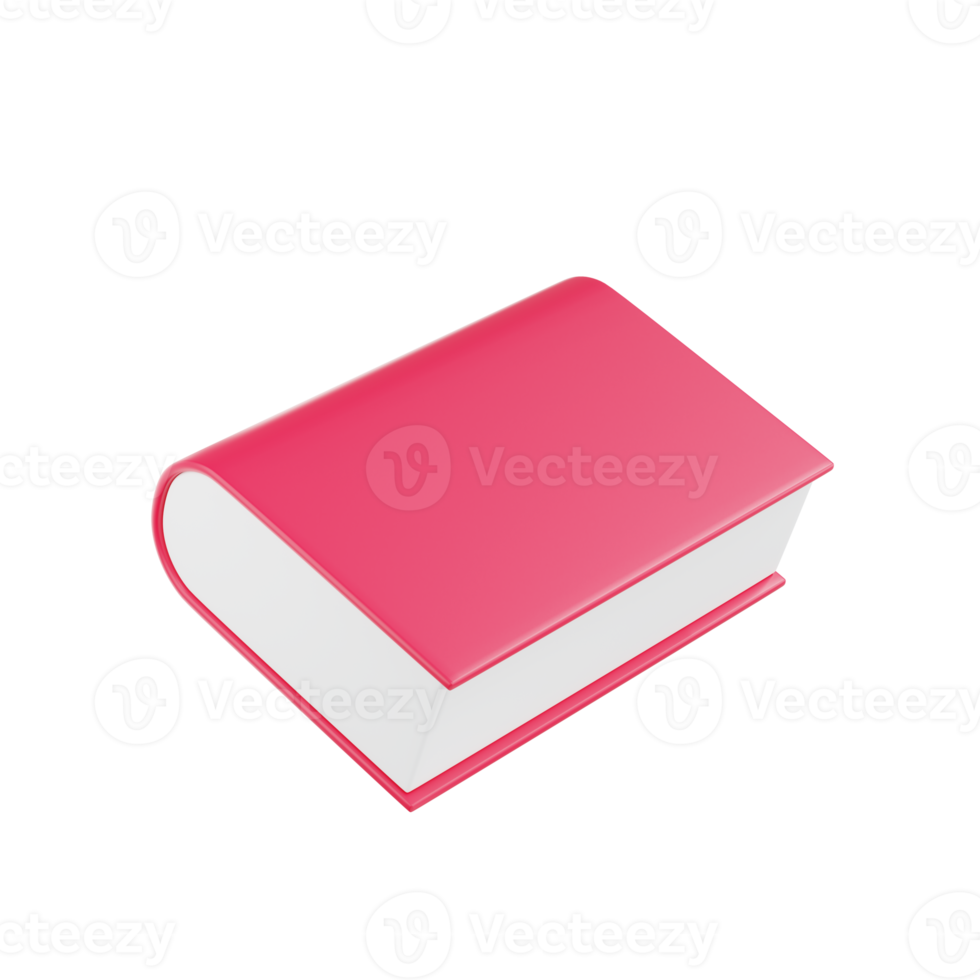 3d Stack of colorful books. 3D Books icon for web design isolated png