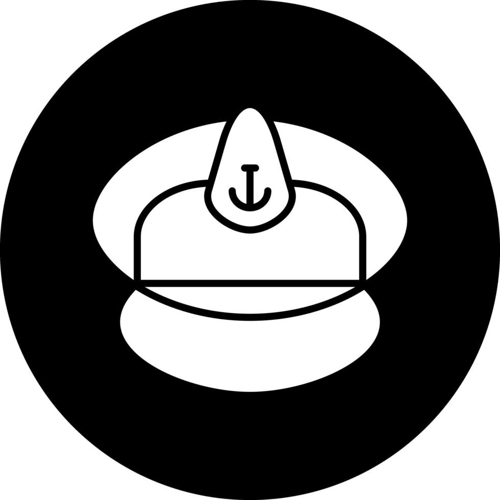 Captain Cap Vector Icon Design