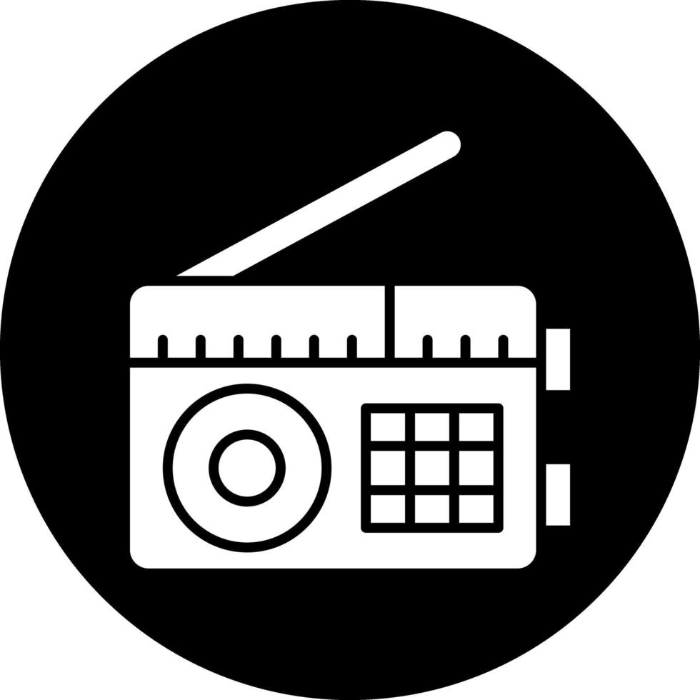 diseño de icono de vector de radio