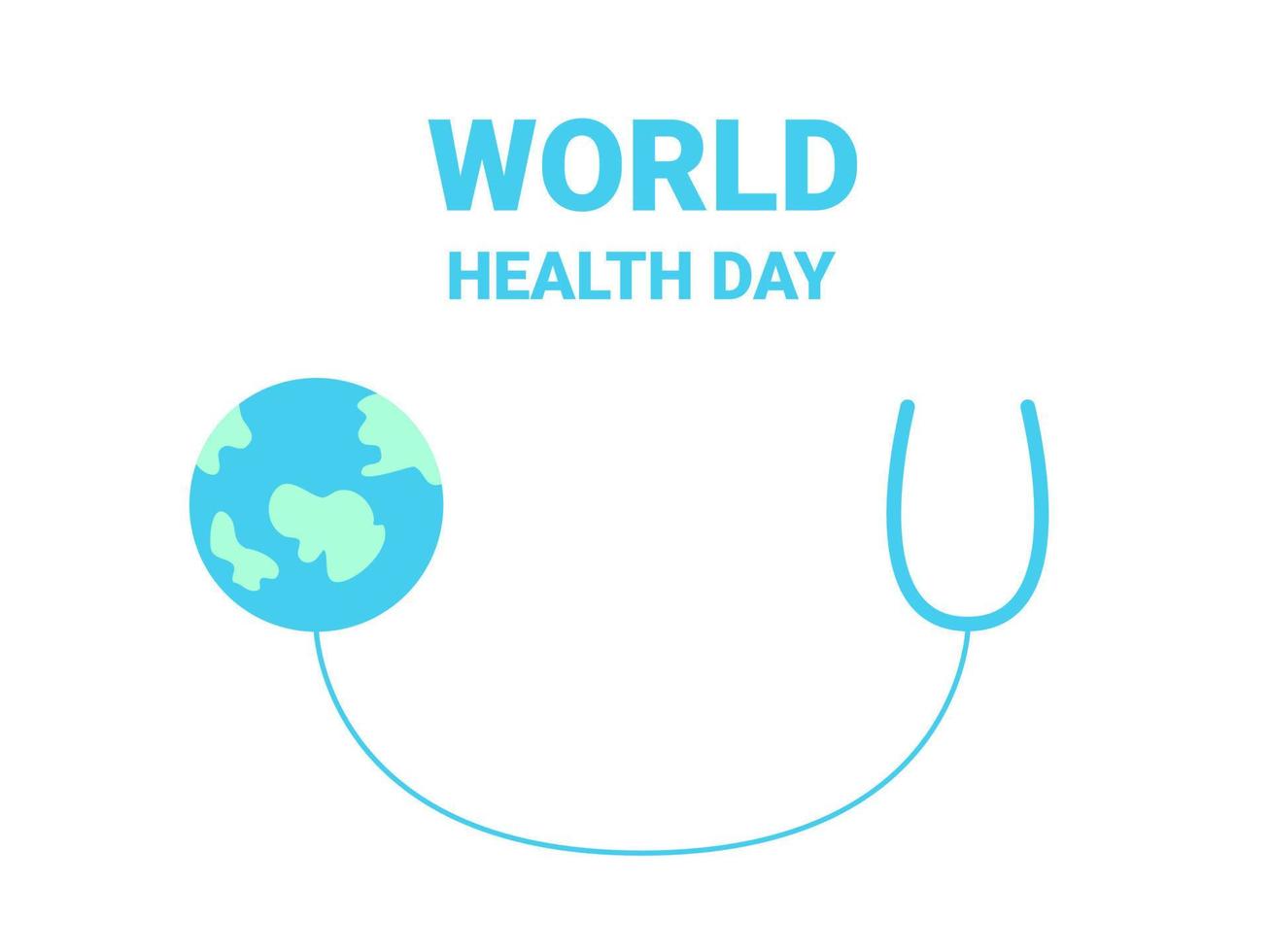world health day vector illustration flat design