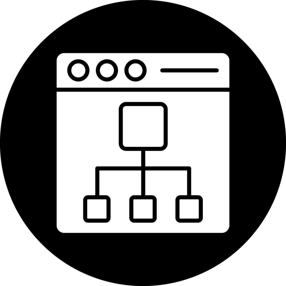 Sitemap Vector Icon Design