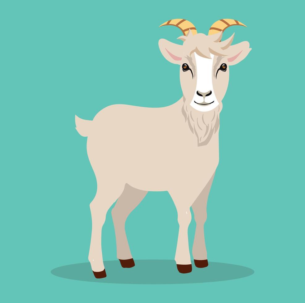Cute funny goat Cartoon vector