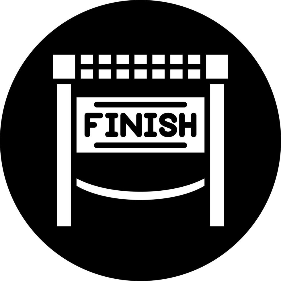 Finish Line Vector Icon Design