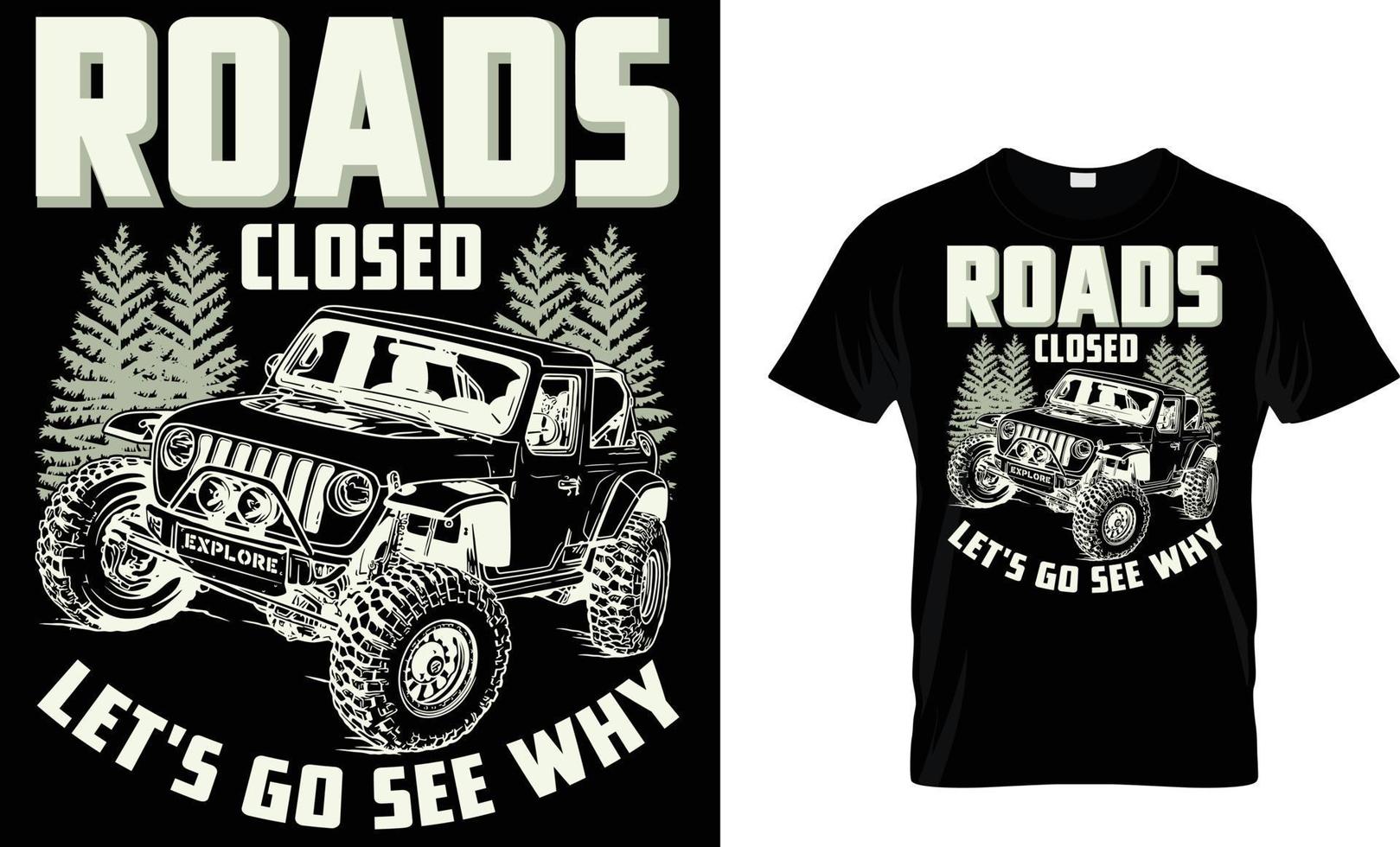 Adventure offroad T-shirt design vector