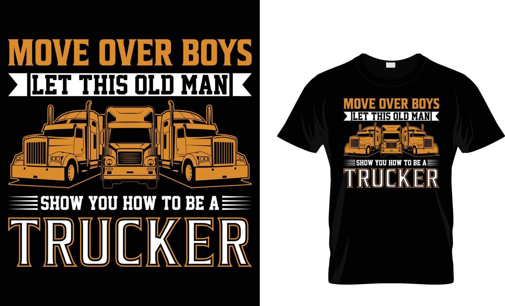 Truck typography T-shirt design vector