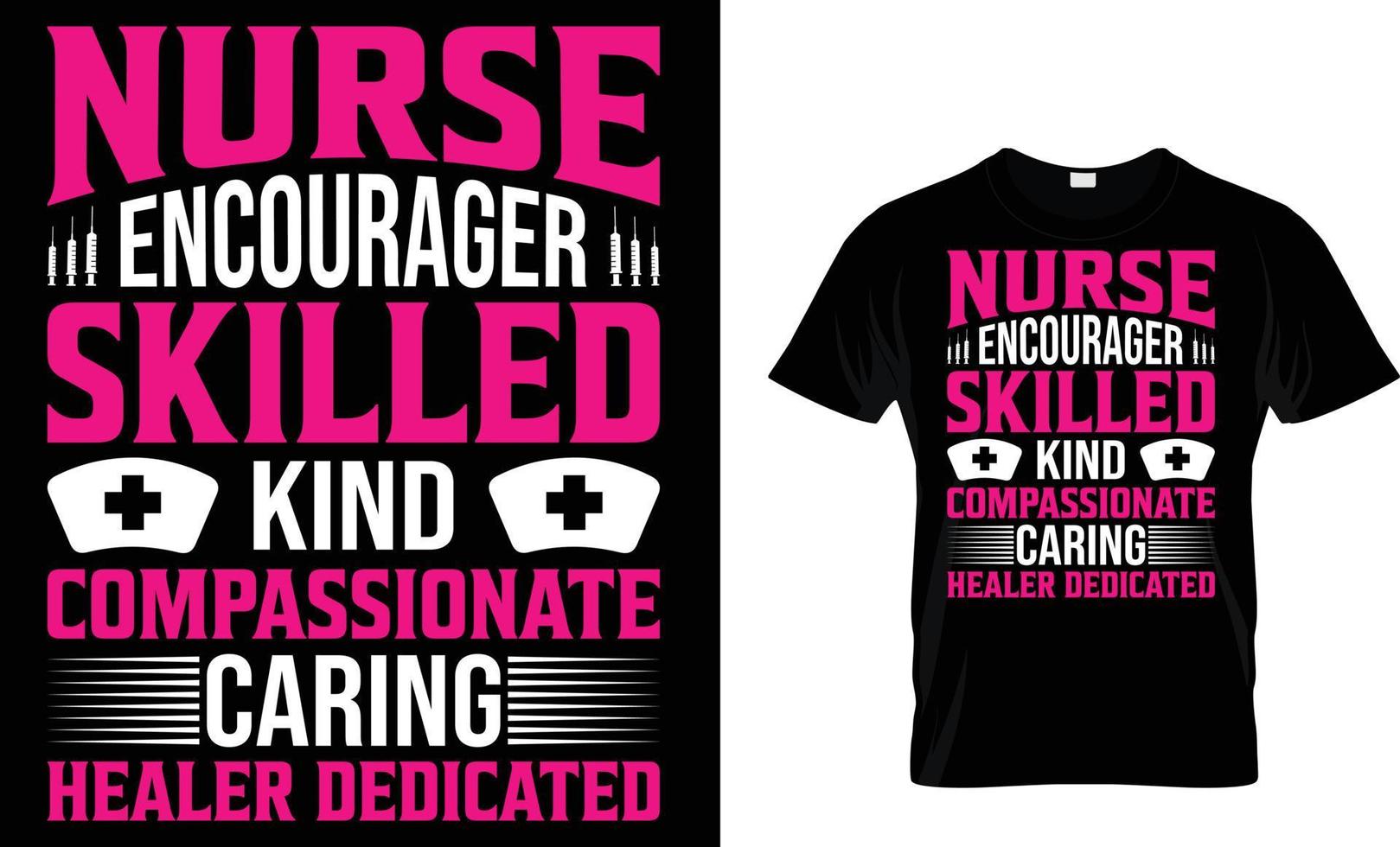 Nurse typography T-Shirt design vector