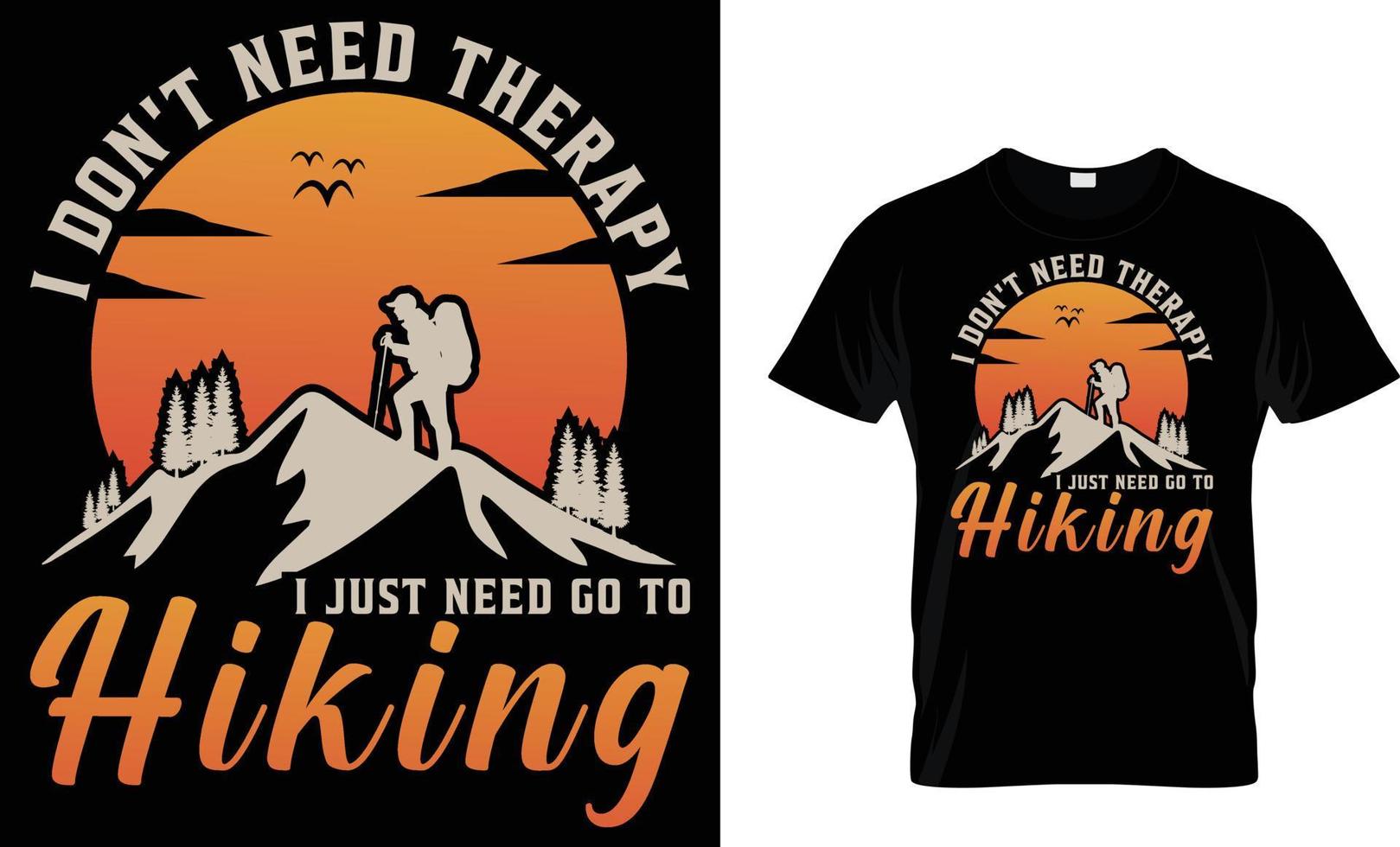 adventure, mountain, hiking, camping, typography, vector T-Shirt design