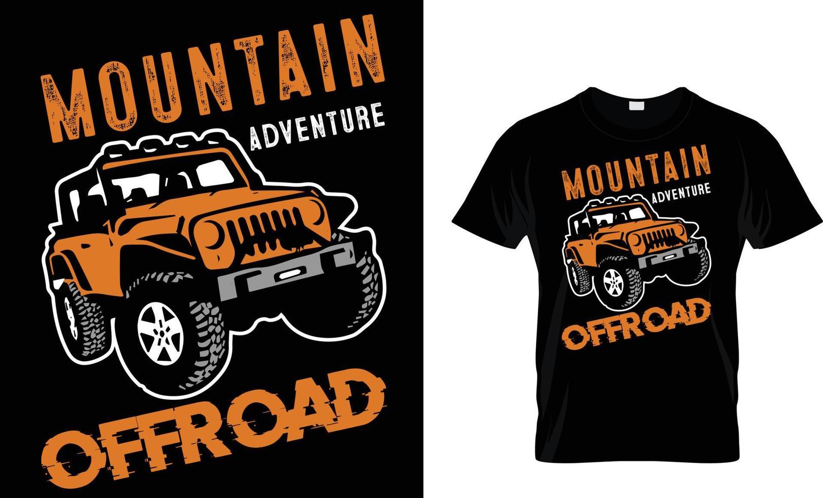 Adventure offroad T-shirt design vector