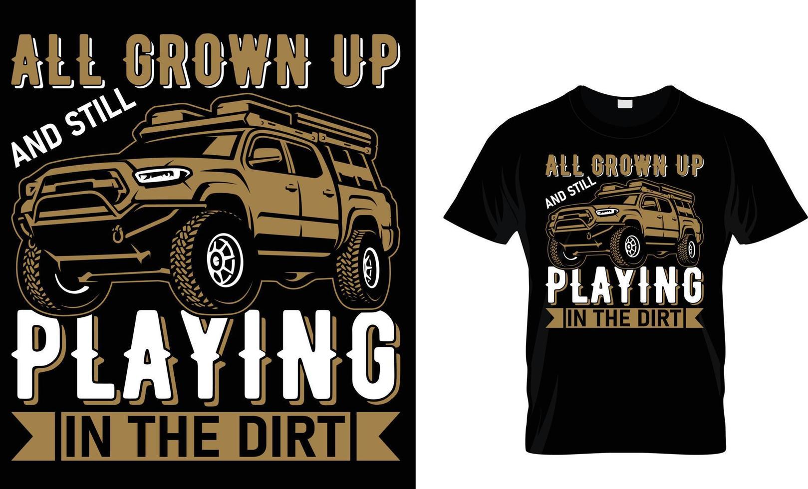 Adventure offroad T-shirt design vector