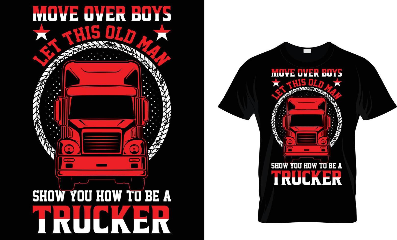 camión tipografía camiseta diseño vector