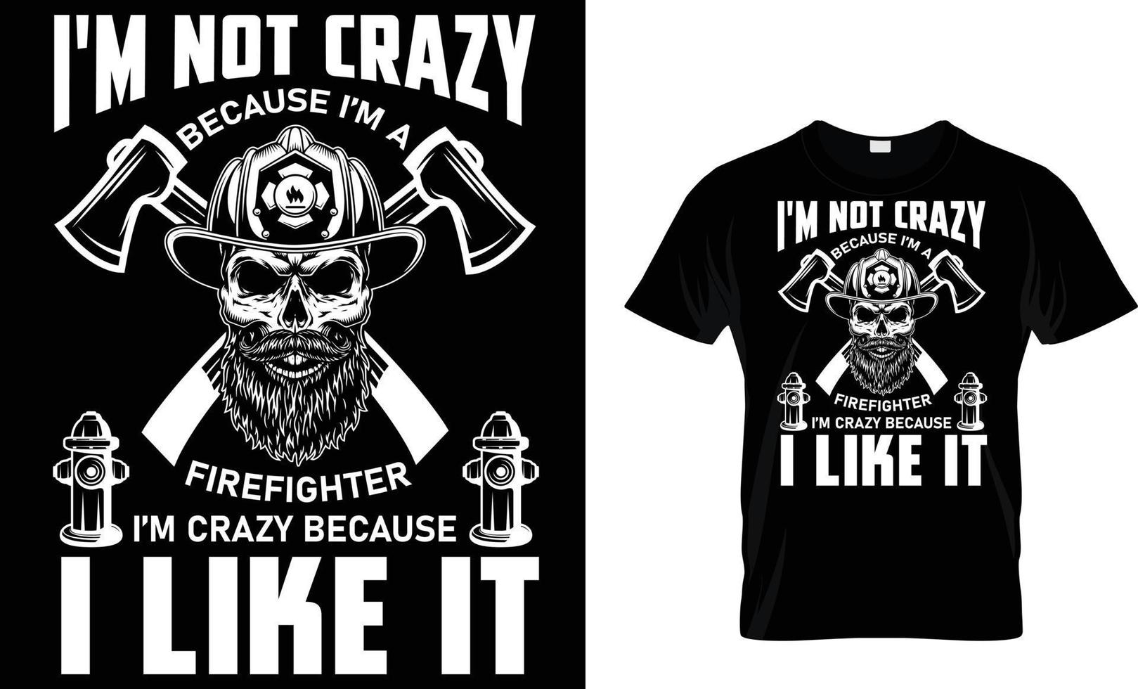 firefighter T-Shirt design vector