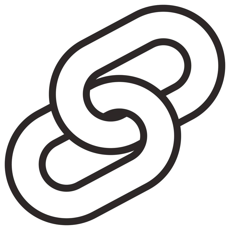 Outline icon for link connect. vector