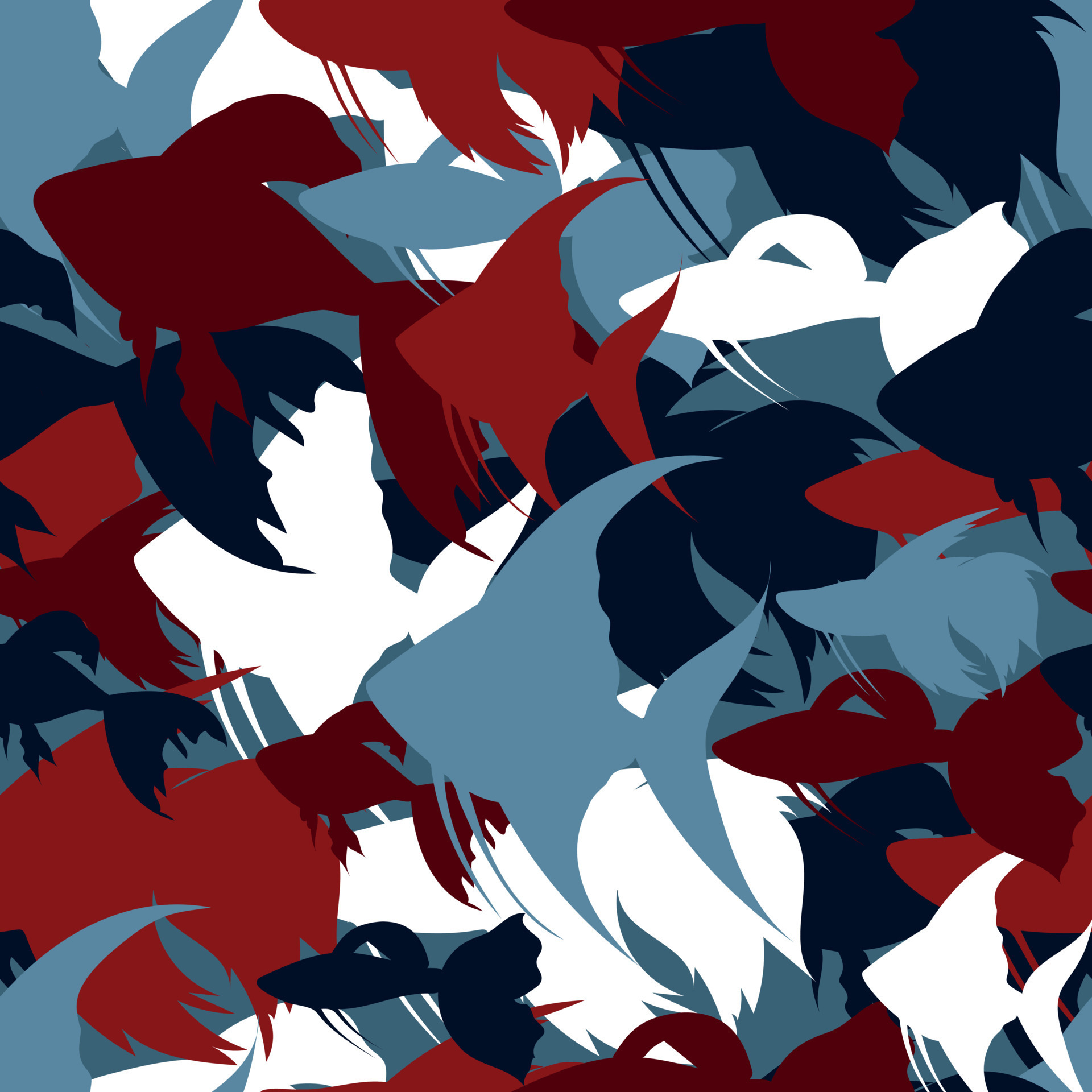 Vector fish camouflage seamless pattern 22997720 Vector Art at Vecteezy