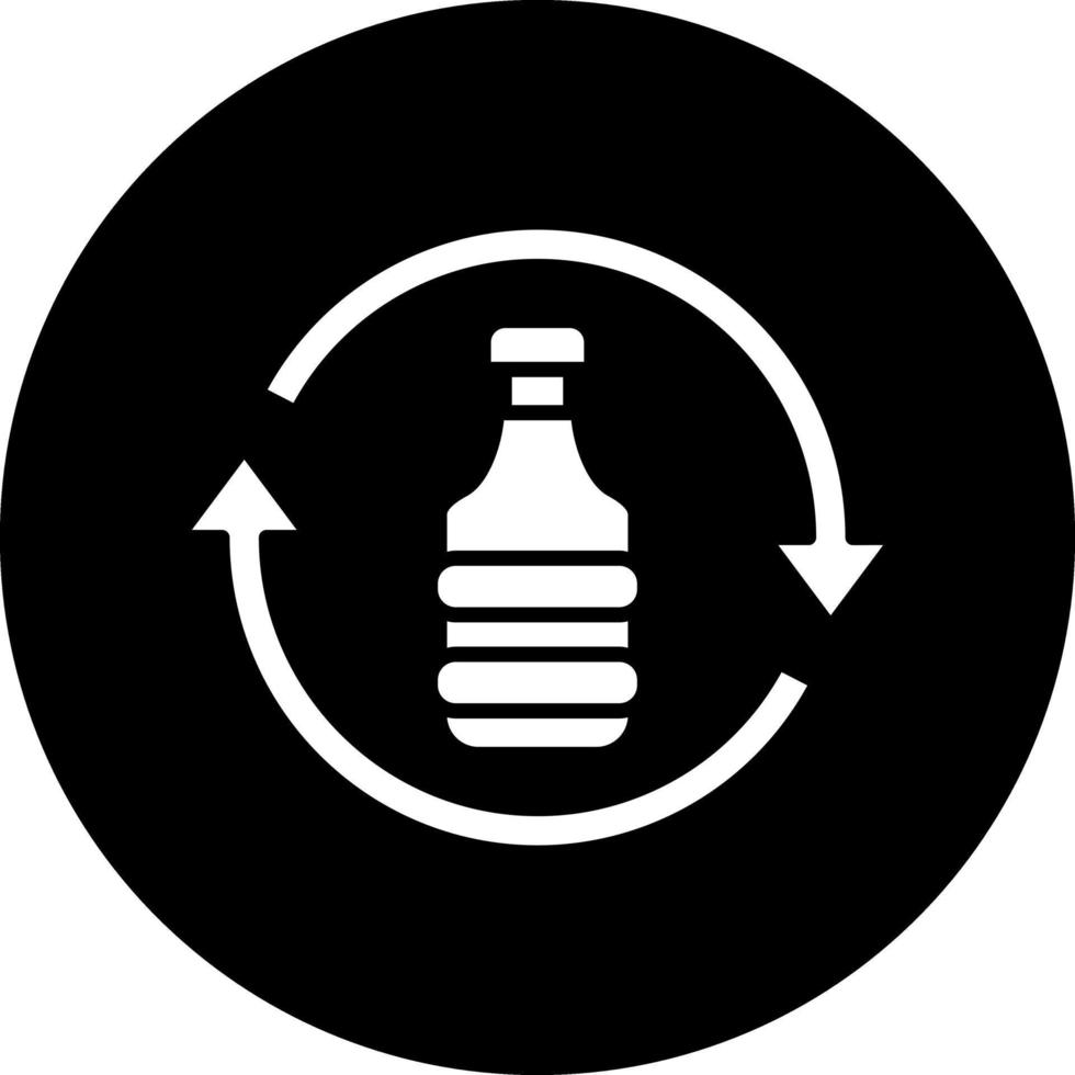 Plastic Recycle Vector Icon Design