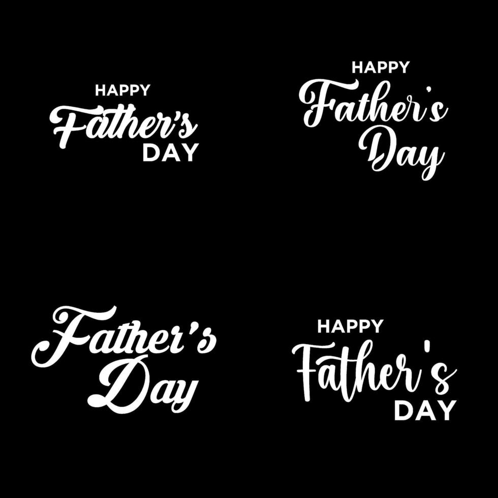 Father's day lettering symbol vector. Happy Father's day design lettering vector