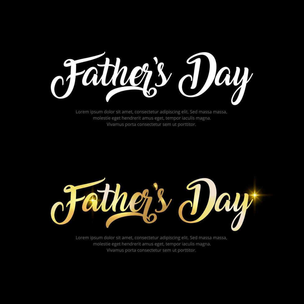 Father's day lettering symbol vector. Happy Father's day design lettering vector