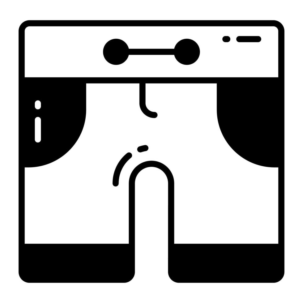 An amazing icon of shorts in trendy style, editable icon vector