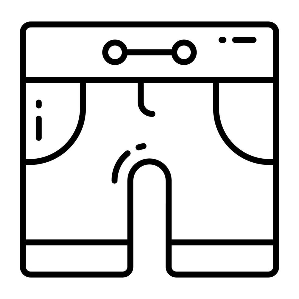 An amazing icon of shorts in trendy style, editable icon vector
