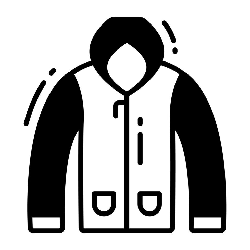 A well design icon of hoodie, modern design style vector