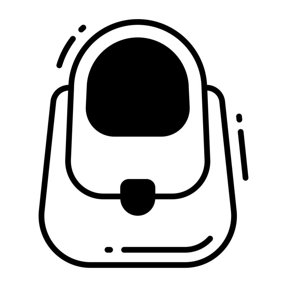 bien diseño icono de señoras bolsa, mujer bolso vector