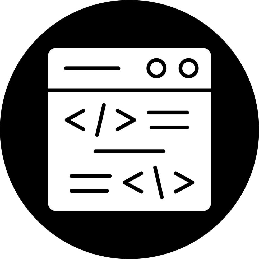 codificación vector icono diseño