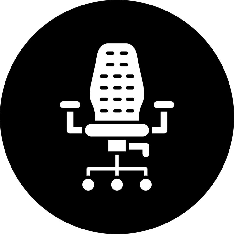 diseño de icono de vector de silla de oficina