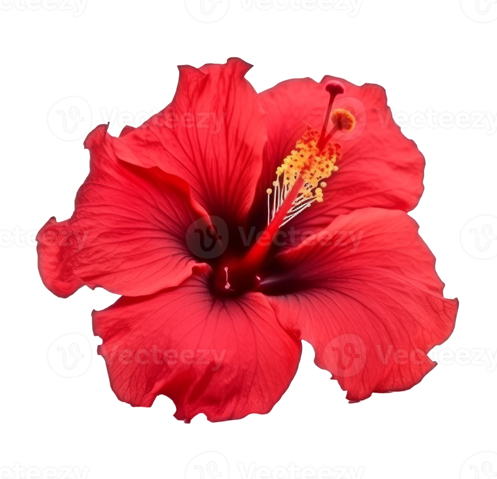 Hibiscus flower isolated. png