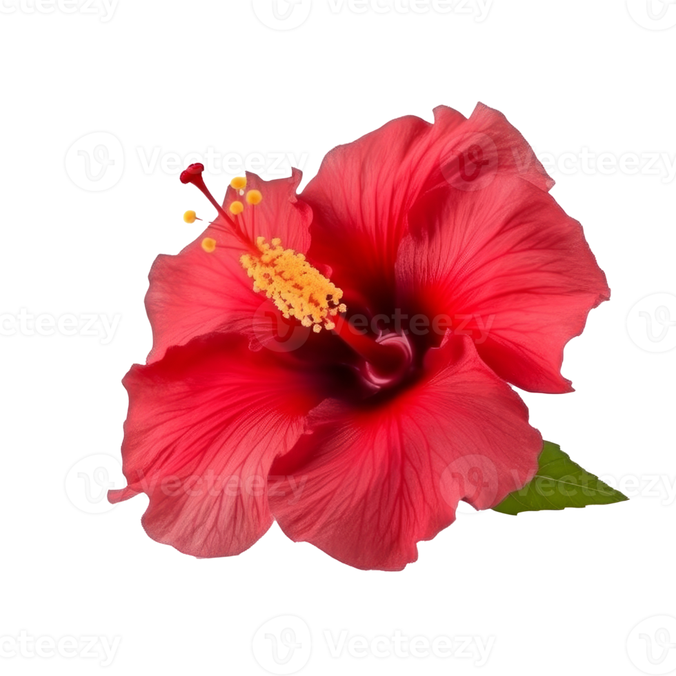 Hibiscus flower isolated. png