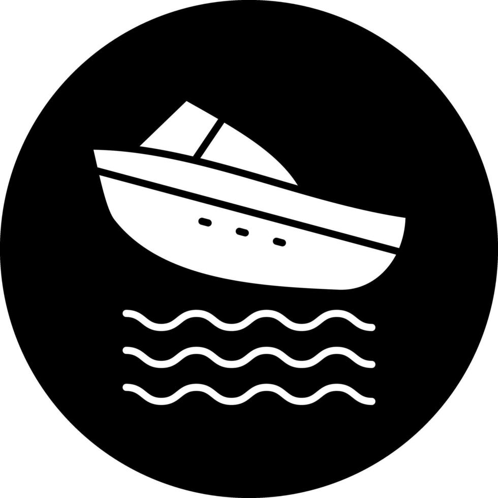 Speed Boat Vector Icon Design