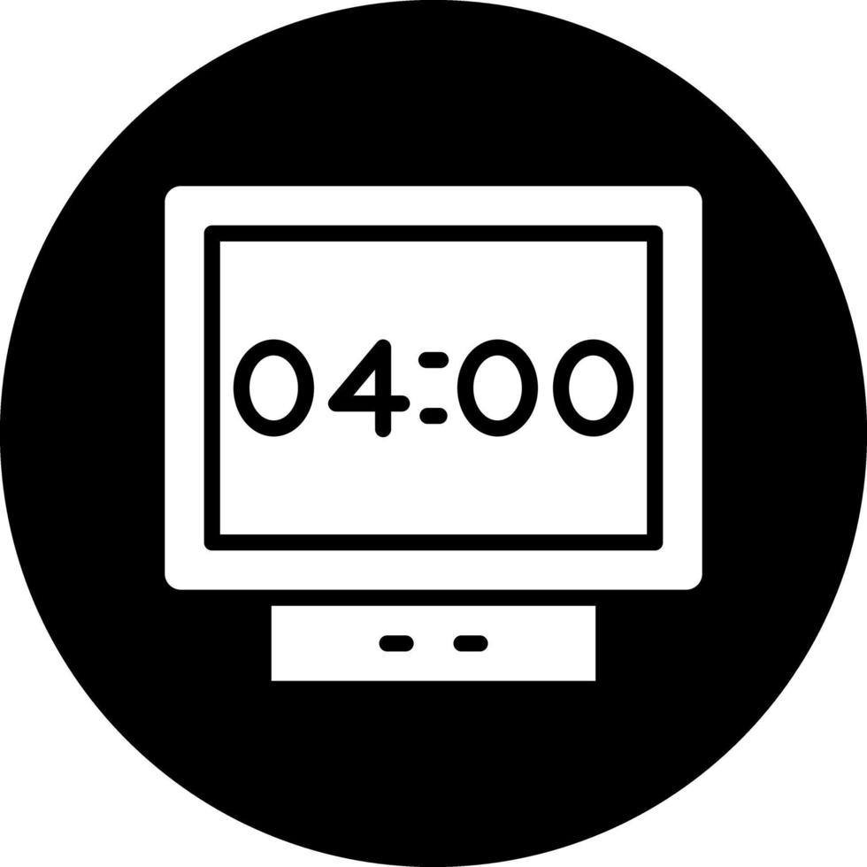 Digital Clock Vector Icon Design