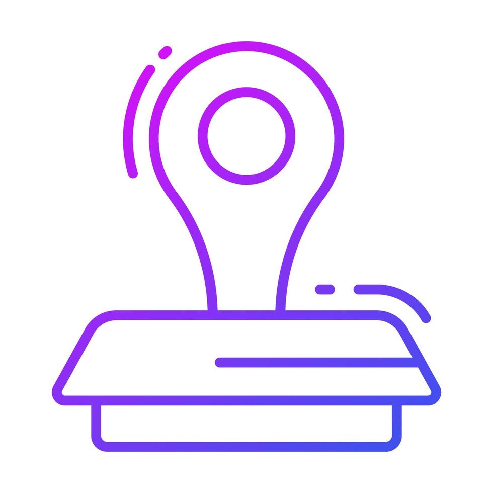 Modern vector design of stamp, rubber stamp icon 22998831 Vector Art at