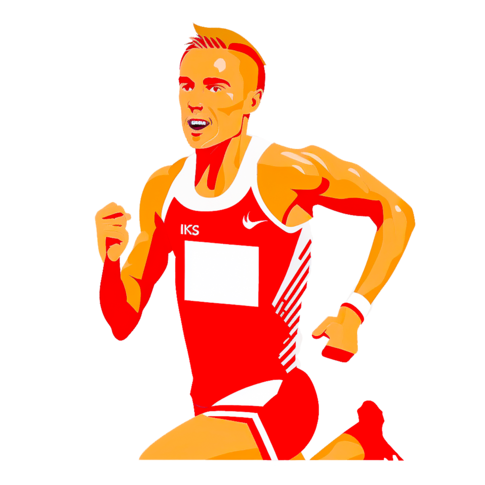 running athlete free illustration png