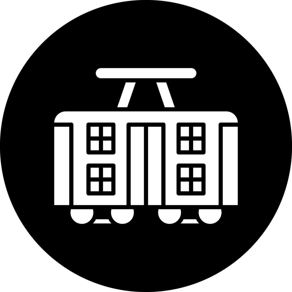 Tram Vector Icon Design