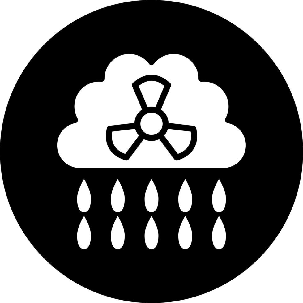 diseño de icono de vector de lluvia ácida