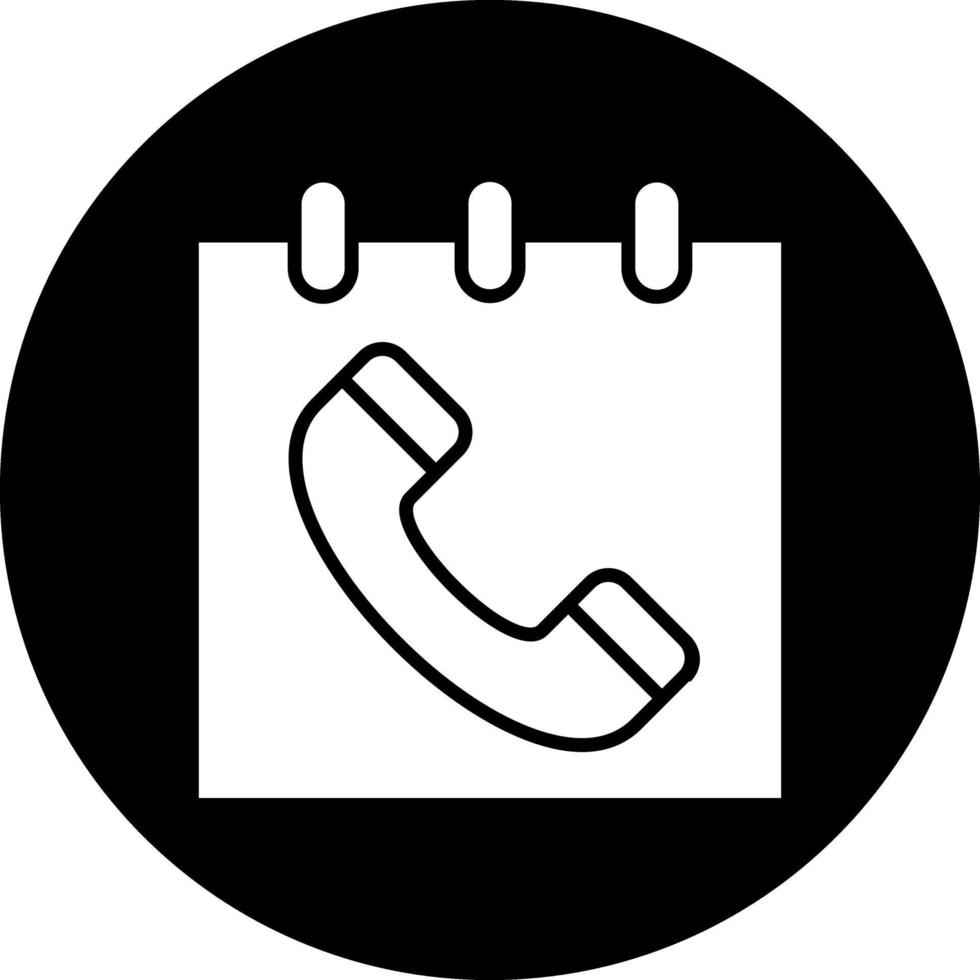 Schedule Call Vector Icon Design