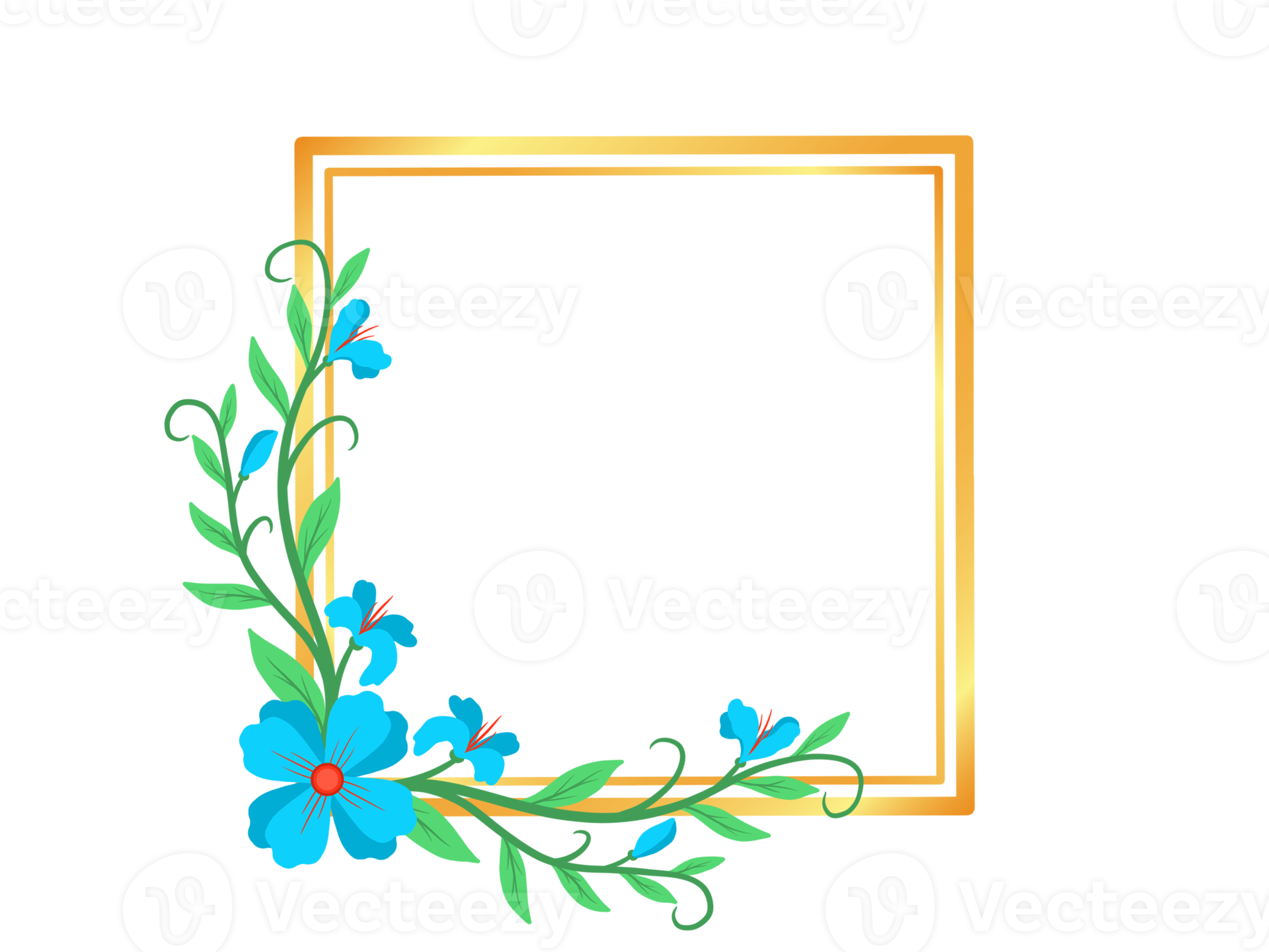 Wild Flowers Frame Background 22999246 PNG