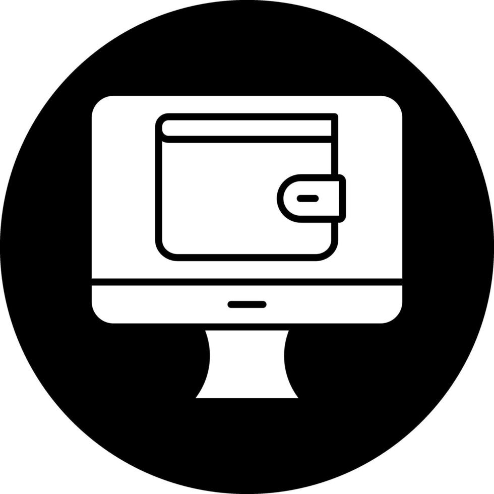 Online Wallet Vector Icon Design