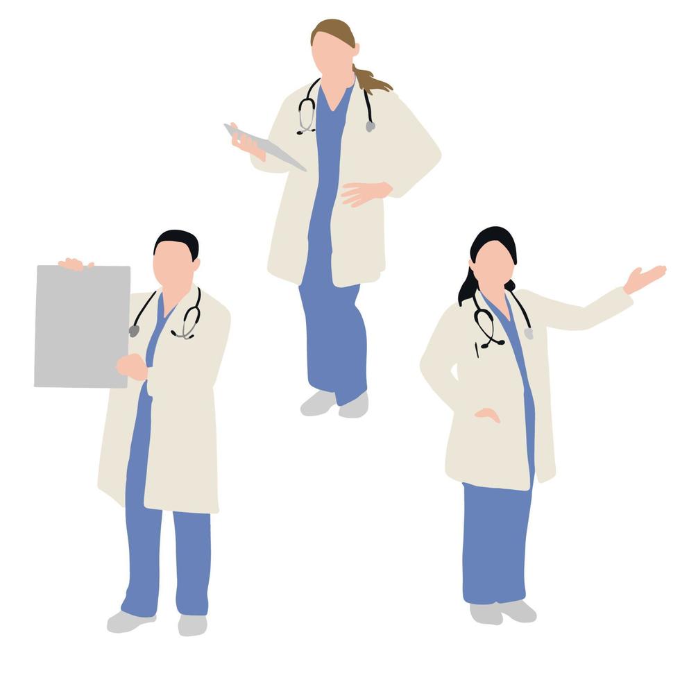 Doctors sets ,good for graphic design resources. vector