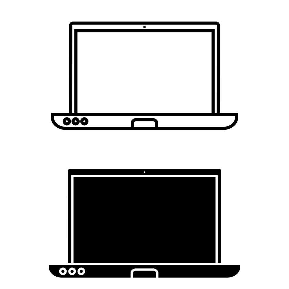 ordenador portátil icono vector. computadora ilustración signo. dispositivo símbolo. ordenador personal logo. vector